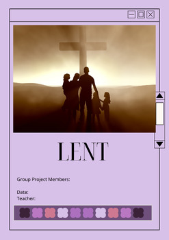 Preview of Lent Research Project for Teens (Collaborative)