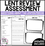 Lent Test - Assessment on Shrove Tuesday to Palm Sunday