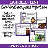 Lent Vocabulary, Discussion Questions, Formative Assessmen