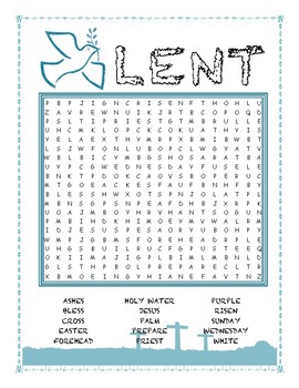 Preview of Lent Word Search