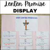Lenten Promise Display: prayer, fasting & almsgiving - Ash