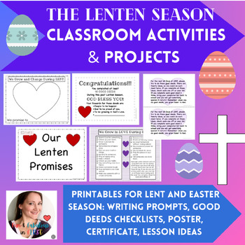 Preview of LENT:  Lesson ideas, Writing Prompts, & More