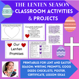 LENT:  Lesson ideas, Writing Prompts, & More