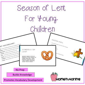Preview of Lenten Season for Children K-3