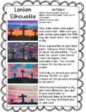 Lenten Silhouette Art Lesson Project Sheet