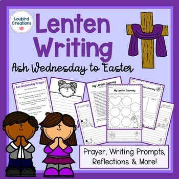 Preview of Holy Week Writing Prompts | Lent | Ash Wednesday | Prayer Activities