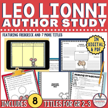 Preview of Leo Lionni Author Study Reading Activities in Digital and PDF