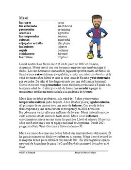 Preview of Lionel Messi Biografía: Spanish Biography on Famous Soccer Player from Argentina