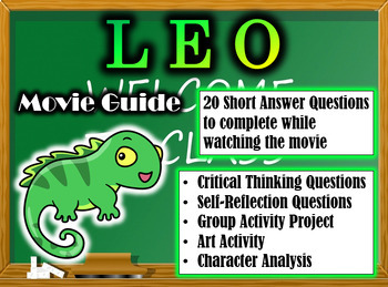 Preview of Leo Movie Guide (2023) - Movie Questions with Extra Activities