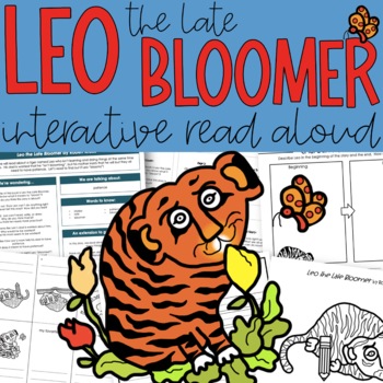 Preview of Leo the Late Bloomer Interactive Read Aloud and Craft | End of Year Activities