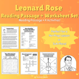 Leonard Rose: Reading Passage & Activities {Orchestra Sub 