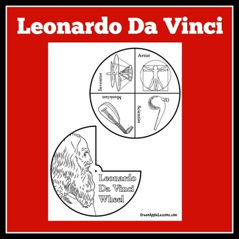 Preview of Leonardo Da Vinci | Craft Activity | Inventors | Inventions | 1st 2nd 3rd Grade