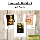 Leonardo da Vinci 3-Part Art Cards - Famous Artist - Montessori