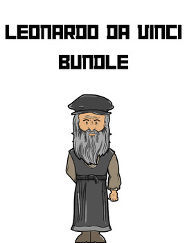 Preview of Leonardo Da Vinci Worksheet and Skit Bundle
