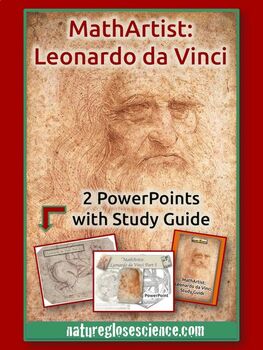 Preview of Leonardo da Vinci Golden Ratio PowerPoints Thematic Unit Plan Distance Learning