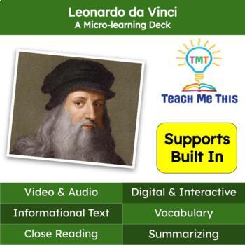 Preview of Leonardo da Vinci Informational Text Reading Passage and Activities