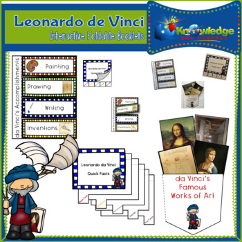 Preview of Leonardo da Vinci Interactive Foldable Booklets