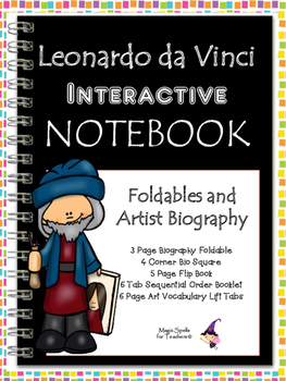 Preview of Leonardo da Vinci - Famous Artist Biography Research Project - Interactive NB