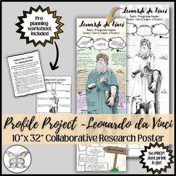 Preview of Leonardo da Vinci ~ Profile Project ~ Biography ~ Founding Father's of Science