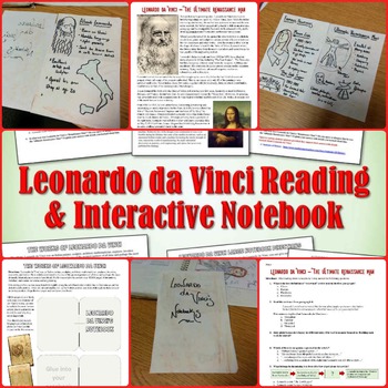Preview of Leonardo da Vinci Reading and Interactive Notebook Activity