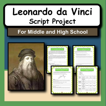 Preview of Leonardo da Vinci Research Activity and Script Writing Project: History/Art/ELA