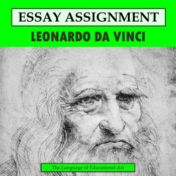 Preview of Leonardo da Vinci Research Organizer & Paper Assignment — Art History — CCSS