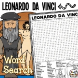 Leonardo da Vinci Word Search Puzzle History Word Search a