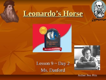 Preview of Leonardo's Horse Harcourt Storytown Day 2 PowerPoint