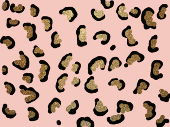 Leopard Glitter Wallpaper/Background by BB's Doodles | TPT
