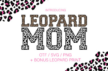 Preview of Leopard Mom Font for Sporty Varsity Team