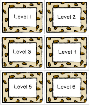 Preview of Leopard Print Accelerated Reader Book Level Library Tags