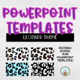 Leopard Print Background Template for PowerPoint
