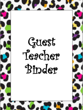 Preview of Leopard Print Substitute Binder (Multi Color)
