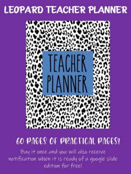Preview of Leopard Teacher Planner
