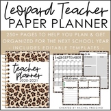 Leopard Teacher Printable Planner | EDITABLE