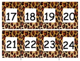 Leopard border numbers 1-100