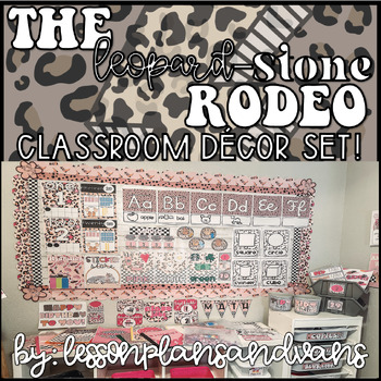 Preview of LeopardStone Rodeo WHOLE CLASSROOM DECOR SET!!!