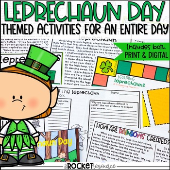 Preview of St. Patty's Day Activities | Fun Activities Before Spring Break | Leprechaun Fun