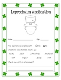 Leprechaun Application Writing - Boy, Girl, and Unisex Included