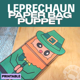 Leprechaun Bag Puppet Craft - Activity - St. Patrick's Day