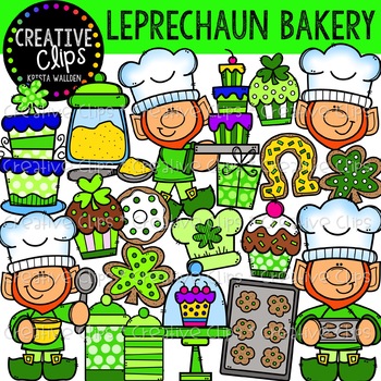Preview of Leprechaun Bakery: St. Patrick's Day Clipart {Creative Clips Clipart}