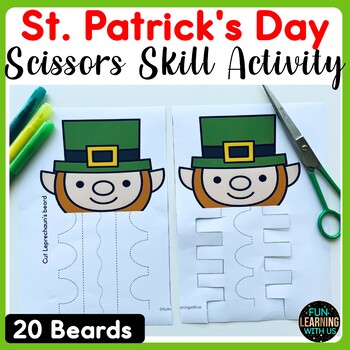 Cut The Leprechaun's Beard Fine Motor Activity - Happy Toddler