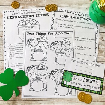 St. Patrick's Lucky Slime or Leprechaun Slime Kits 