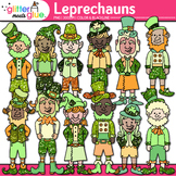 Leprechaun Clipart: Cute Boy & Girl St. Patricks Day Clip 