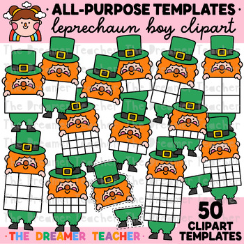 Preview of Leprechaun Clipart St Patrick's Day Templates