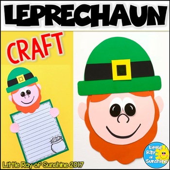 St. Patrick's Day Craft Leprechaun For March By Little Ray Of Sunshine