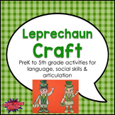 Leprechaun Craft for Speech Therapy
