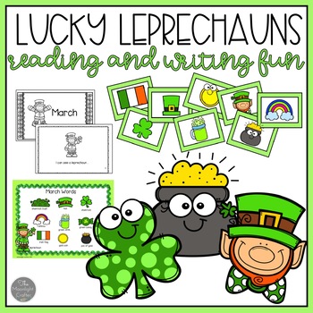 Preview of Leprechaun Emergent Readers with Writing Center Materials