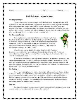 Preview of Leprechaun Folklore