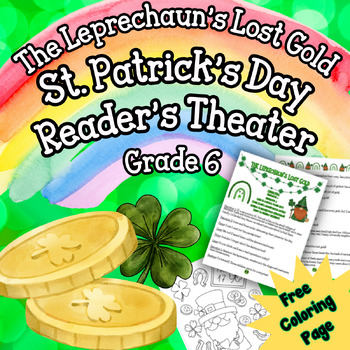 Preview of Leprechaun Gold Reader's Theater Grade 6 Fluency Color Fun St Patricks Day March